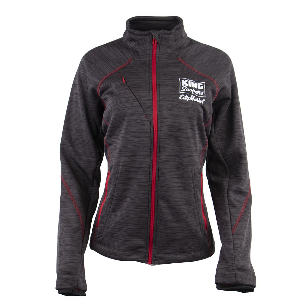 KSP 131 Women s North End Melange Fleece Jacket Carbon Red